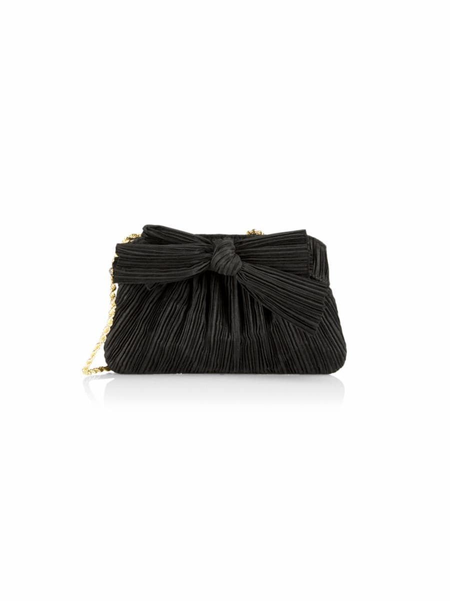 Mini Pleated Bow Frame Clutch | Saks Fifth Avenue