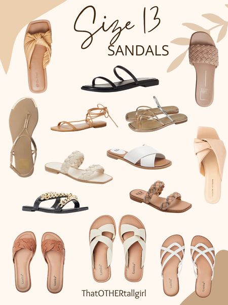Size 13 flat sandals 

Casual, spring, slides 

#LTKshoecrush #LTKsalealert