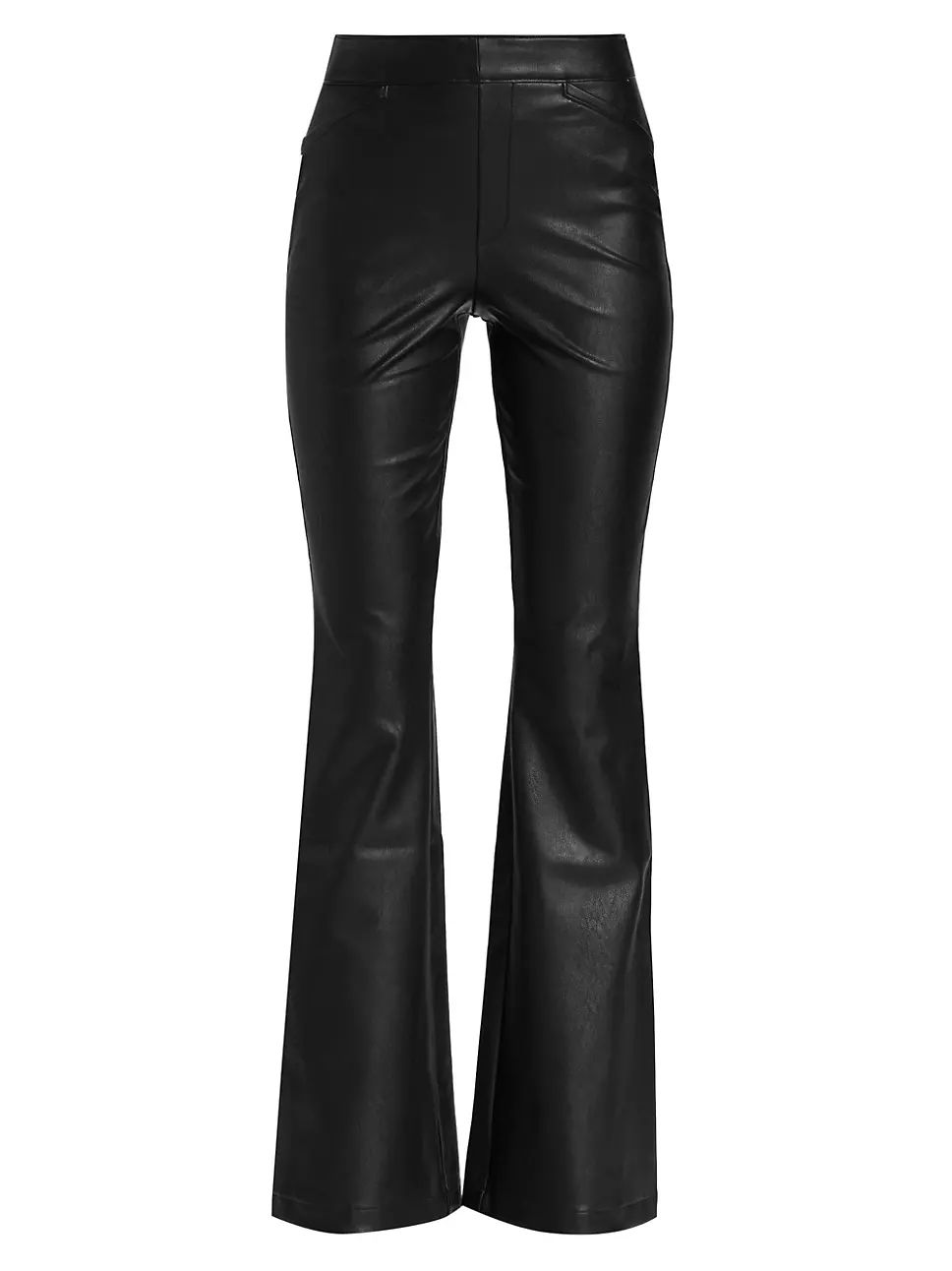 Stretch Faux Leather Flare Pants | Saks Fifth Avenue