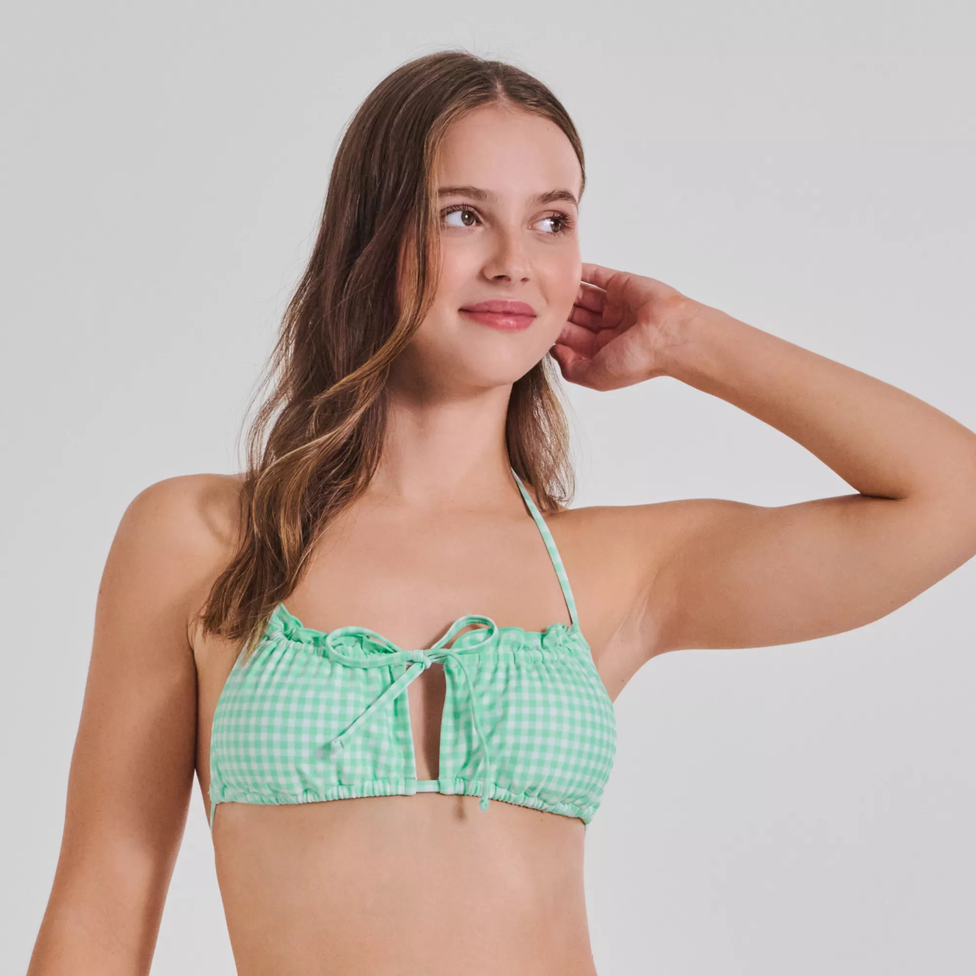 Juniors' Ninety-Nine° Merrow Cut Out Bralette Bikini Top | Kohl's
