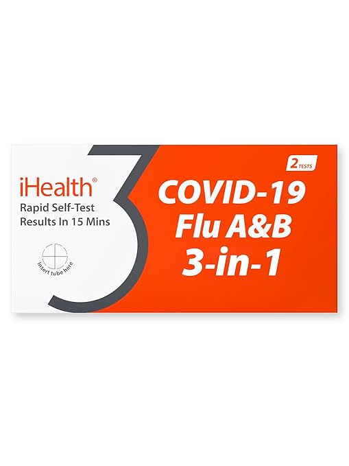 iHealth COVID-19, Flu A&B 3-in-1 Antigen Rapid Test, Results in 15 Minutes, FDA Authorized OTC Fl... | Amazon (US)