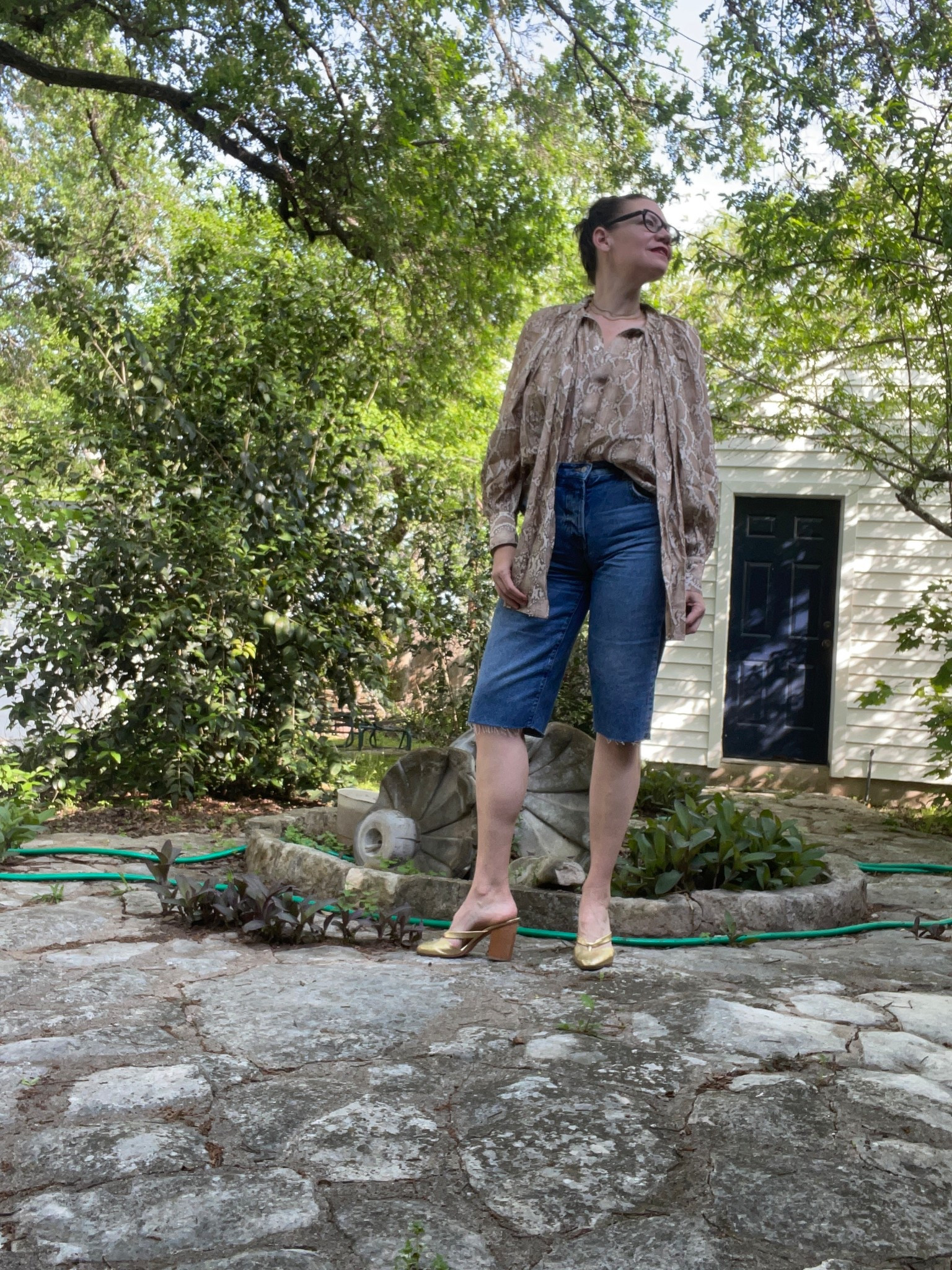 Work from home usually means I’m in sweats but when I do get dressed - I love a play of denim with blouses! #investmentpiece 

#LTKStyleTip #LTKSeasonal #LTKOver40