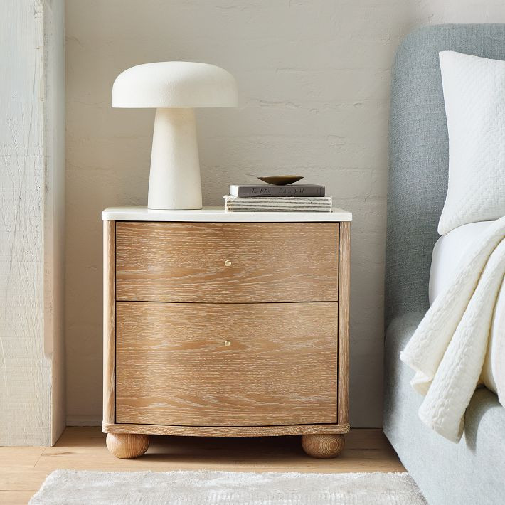Clementine Marble Nightstand (22") | West Elm (US)