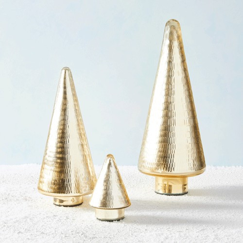 Hammered Glass Tree Objects - Gold | West Elm (US)