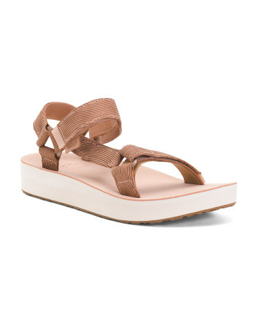 Leather Midform Universal Grooveline Sport Sandals | TJ Maxx