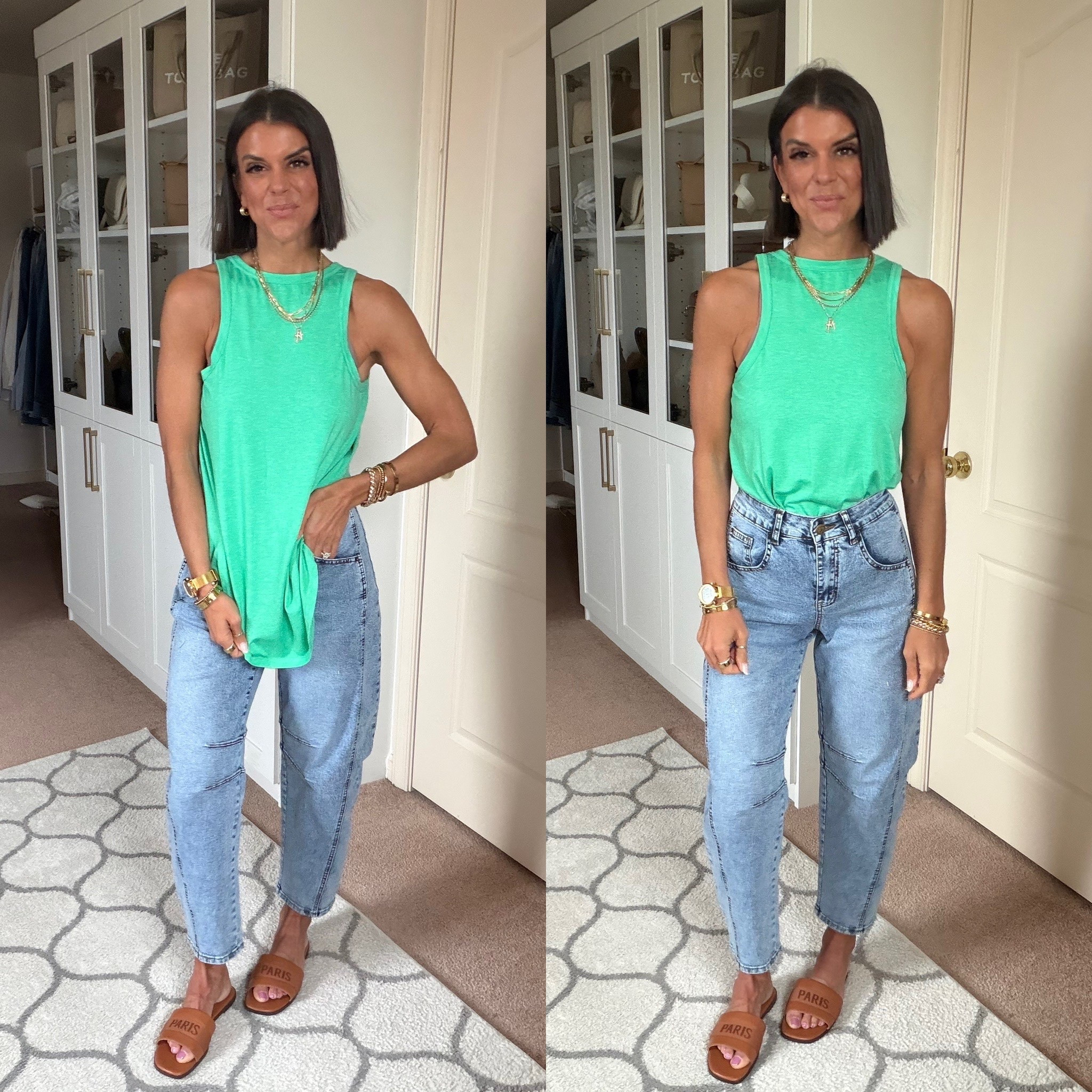 Small n tank xs in jeans 

#LTKSeasonal