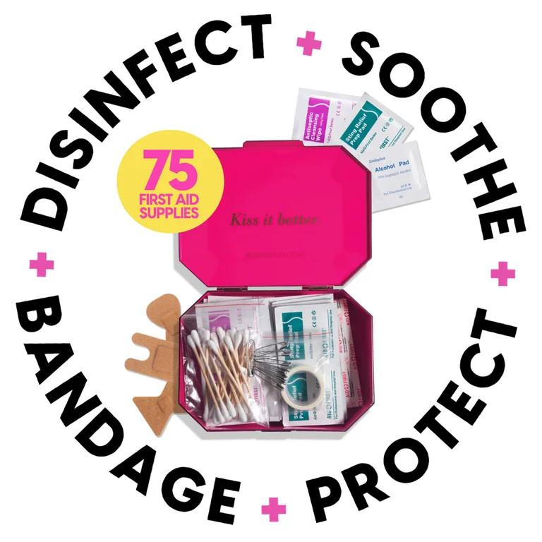 BLINGSTING First-Aid Clutch with 75 Essential Emergency Items, 75 Piece | Walmart (US)