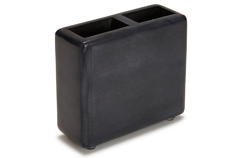Noir Toothbrush Holder - Black - Kassatex | One Kings Lane