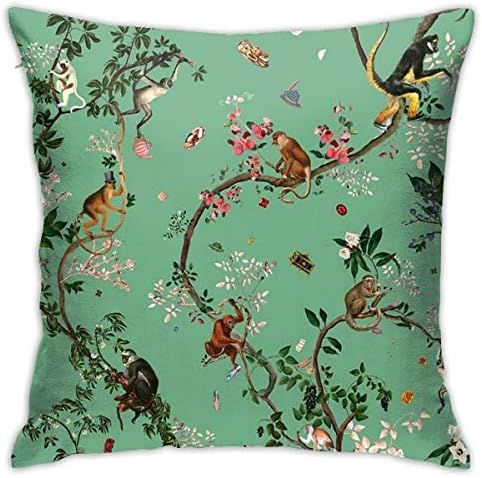 BLUBLU Cute Throw Pillow Cover 18"X18", Double Side Design Bolster Pillowcase, Decorative Cushion... | Amazon (US)
