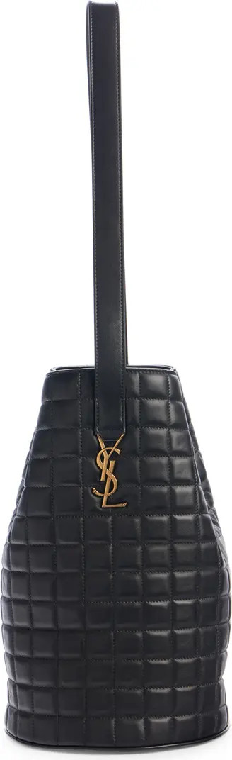 Saint Laurent Medium Quilted Leather Bucket Bag | Nordstrom | Nordstrom