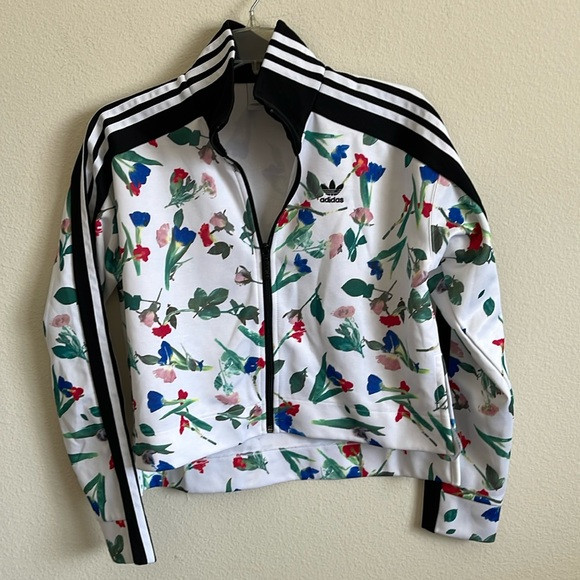 Adidas floral jacket | Poshmark