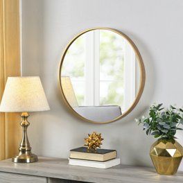Better Homes & Gardens 28" x 28" Gold Glam, Modern and Bohemian Vanity Mirror | Walmart (US)