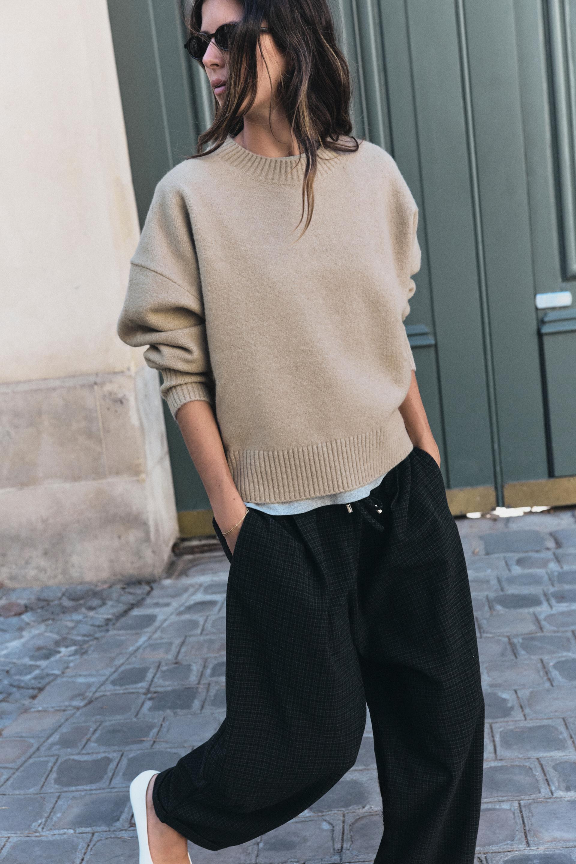 Zara - Soft Knit Jumper - Taupe Grey - Xs - Woman | Zara UK