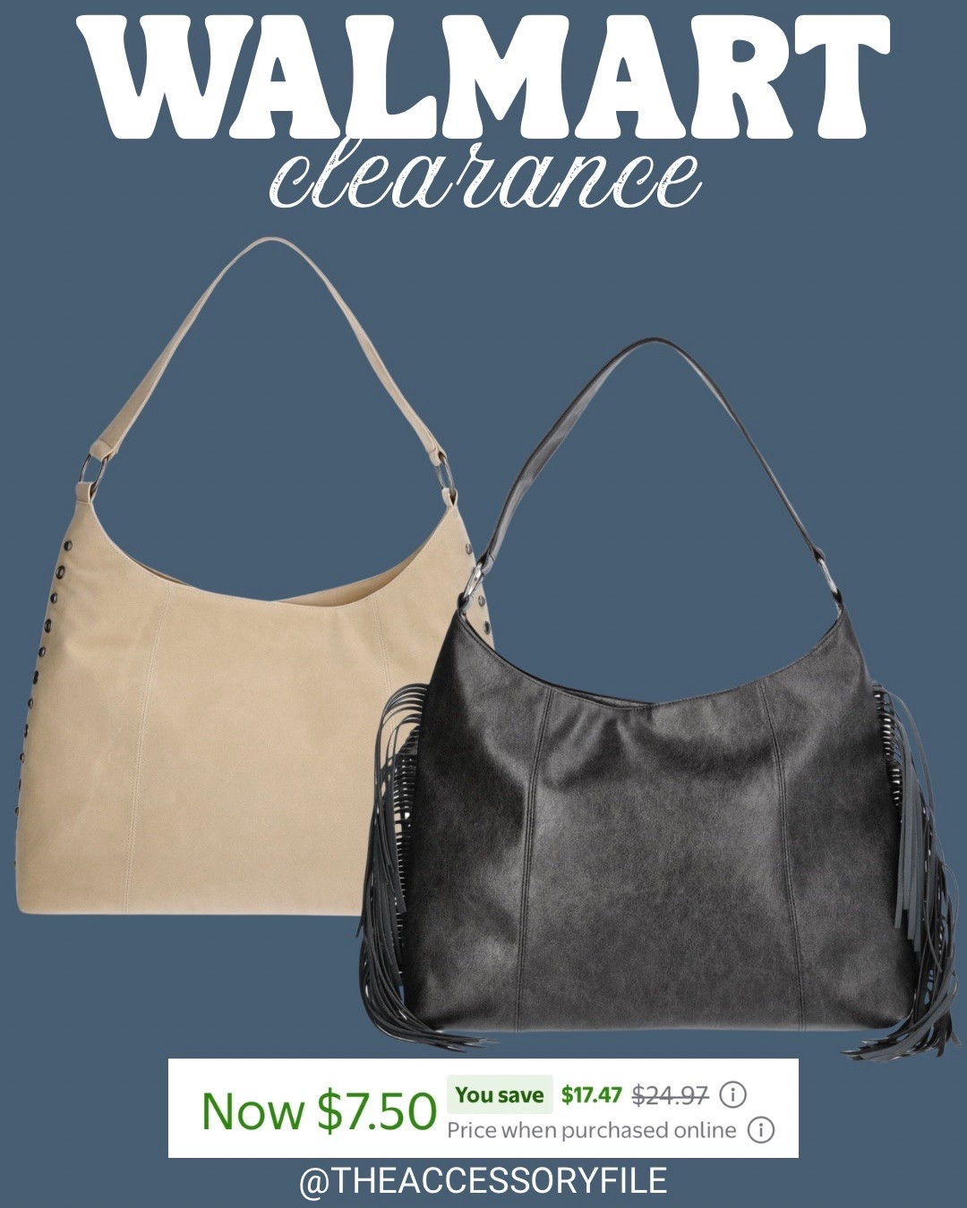 Super amazing deal on these gorgeous hobo bags!

Walmart finds, Walmart fashion, Walmart style, Walmart deals, Walmart clearance, purse, back to school

#LTKootd #LTKSaleAlert #LTKWorkwear