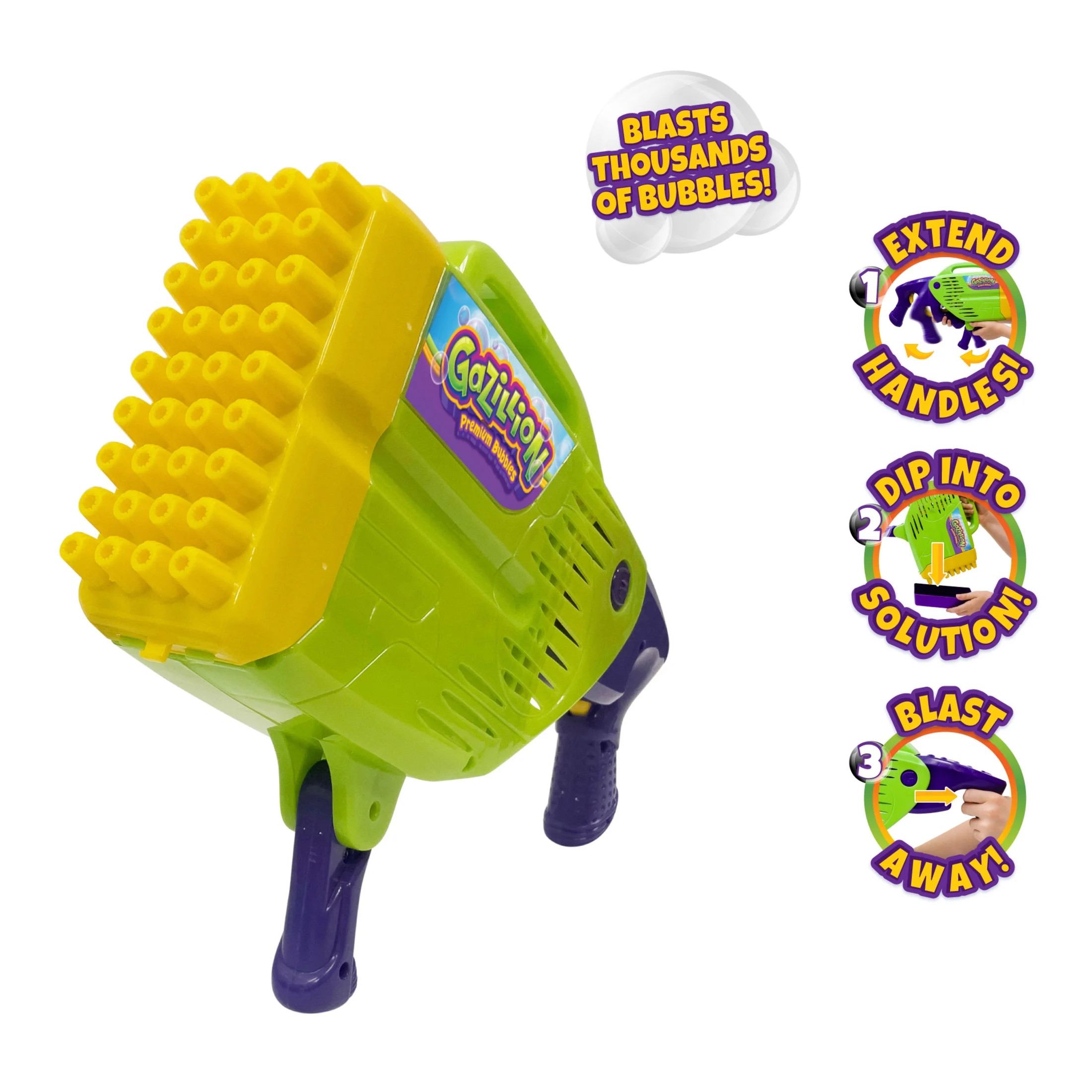 Gazillion Stormin' Bubble Baster Bubble Toy - Instant Bubble Creation - Outdoor Toy for Kids - 11... | Walmart (US)