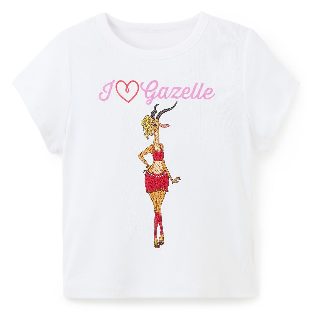 Gazelle Rhinestone T-Shirt for Women – Zootopia | Disney Store