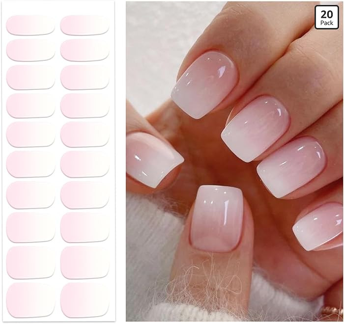 Semi Cured Gel Nail Strips | Gel Nail Stickers with UV Light Required | Salon Quality, Easy Appli... | Amazon (US)