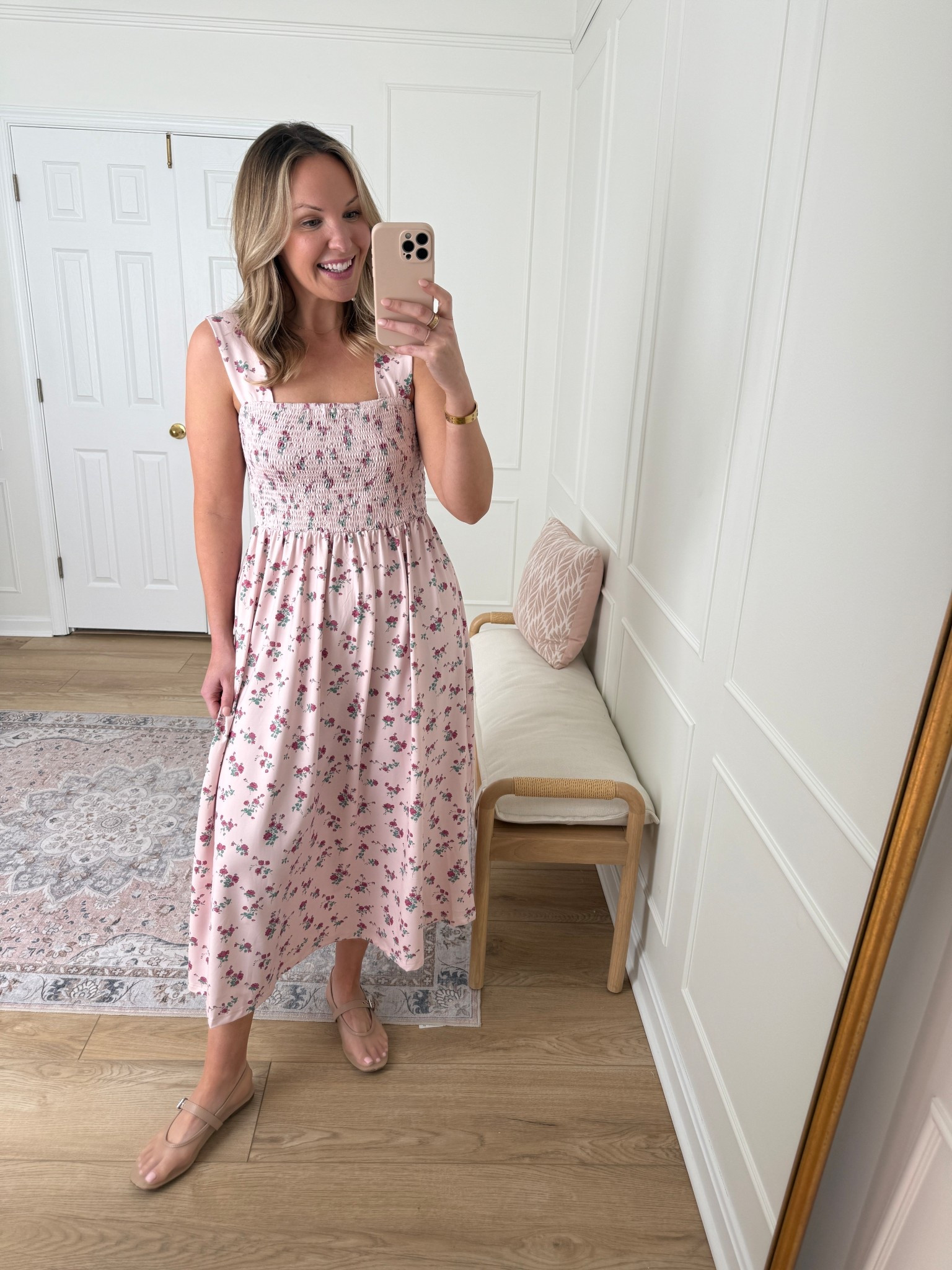 New floral Amazon dress - wearing a med