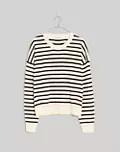 (Re)sponsible Cashmere Relaxed Sweater in Stripe | Madewell