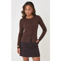 Faux Wool Mini Skirt in Brown Check | Threadbare UK