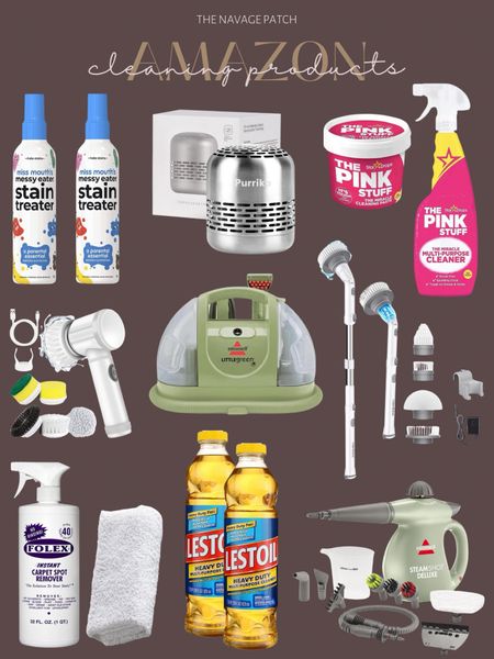 We swear by these! Cleaning products, Amazon cleaning products, stain remover, grout cleaning, upholstery cleaner, spot remover, steam cleaner, bath and shower scrubber #amazon #cleaning #cleanwithme

#LTKfamily #LTKhome