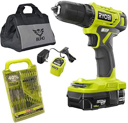 Amazon.com: Ryobi Drill Set Bundle with Ryobi 18V ONE+ Drill, Drill Bits, and Buho Tool Bag : Too... | Amazon (US)