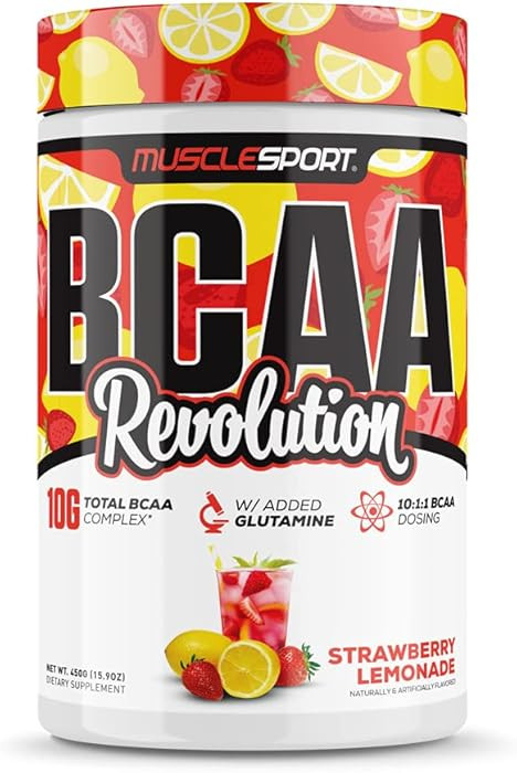 Musclesport BCAA Revolution Amino Acid Powder Supplement for Men & Women - Intra Workout Training... | Amazon (US)