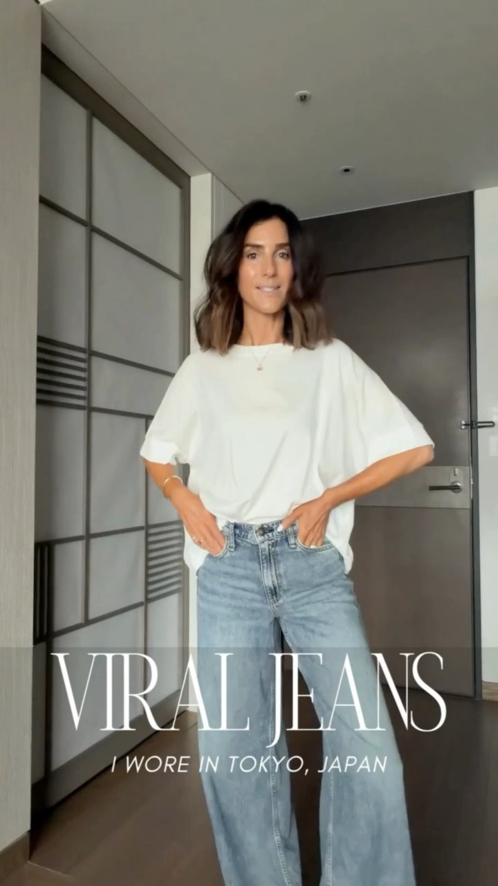 What I’m wearing in Tokyo, Japan! These jeans are absolutely comfortable. I’m just shy of 5-7” wearing the size 24 I sized down one. This tee is naturally overzied and wearing the size small from Amazon! #stylinbyaylin #aylin 

#LTKTravel #LTKootd #LTKSeasonal
