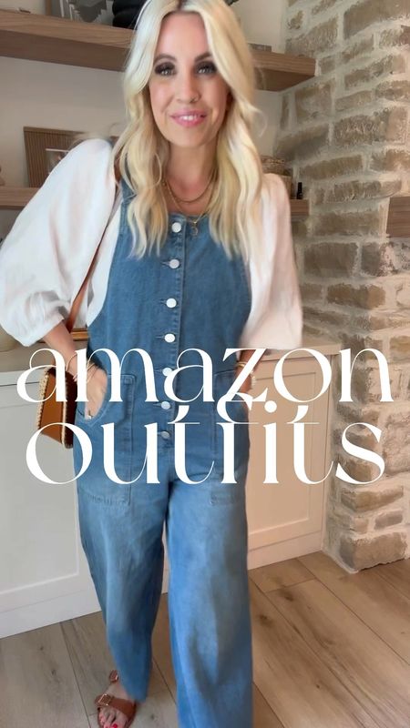 Amazon casual outfits for spring and summer! I wanted to put together some casual cute outfits for every day wear! I love these denim overalls with basically any top underneath! And a few great free people look for less options. #fyp #reelitfeelit #amazon #fashion #grwm #grwmreels #casualstyle #casualfinds #momstyle #affordable 

#LTKFindsUnder50 #LTKSaleAlert #LTKStyleTip