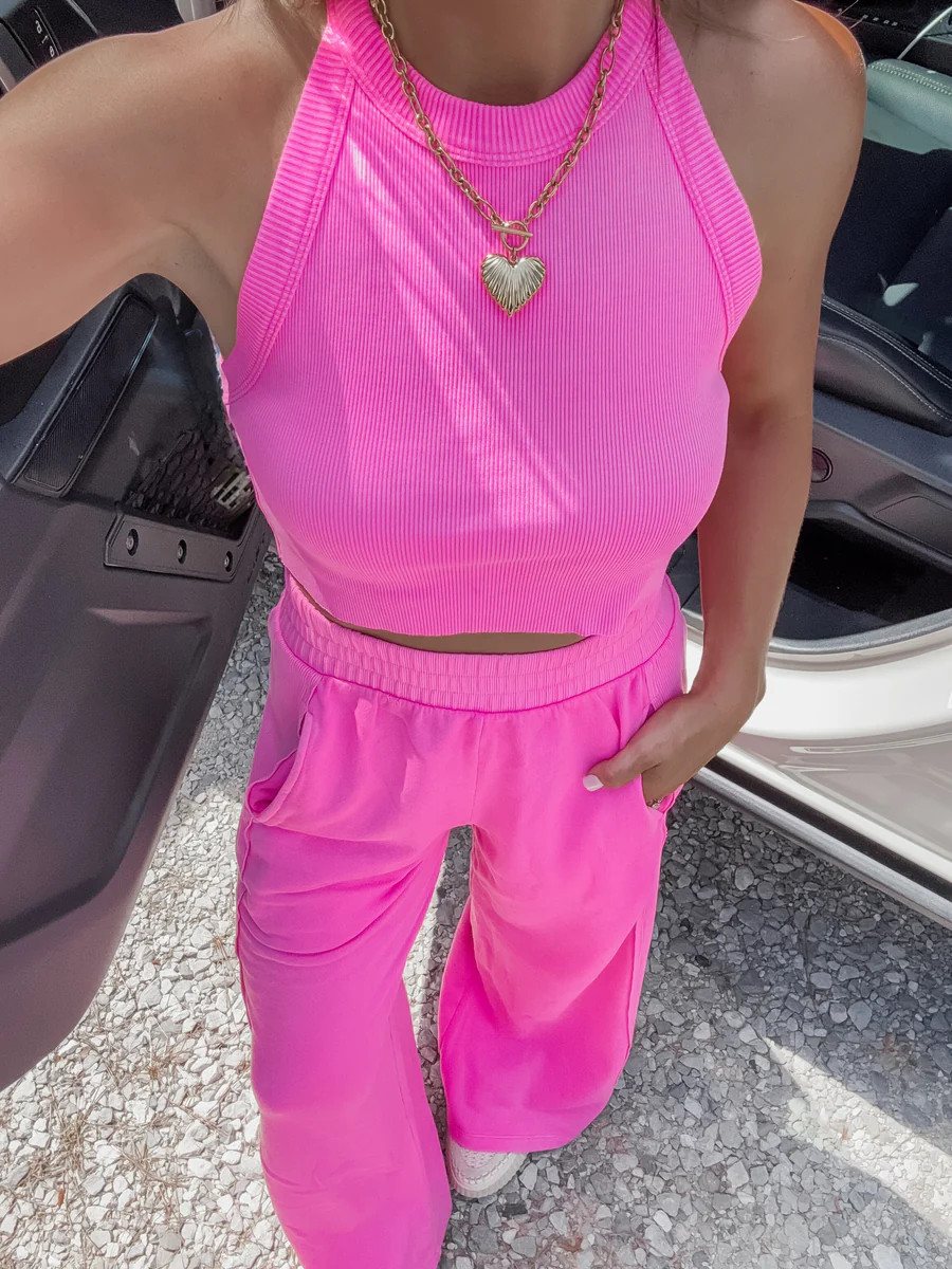 Popular Girl Pant Set - Fucshia | CK Squared Boutique