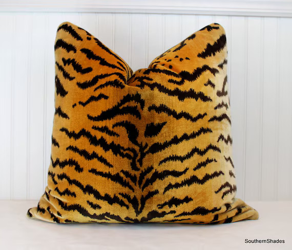 One or Both Sides  Authentic Scalamandre Tigre Silk Velvet | Etsy | Etsy (US)