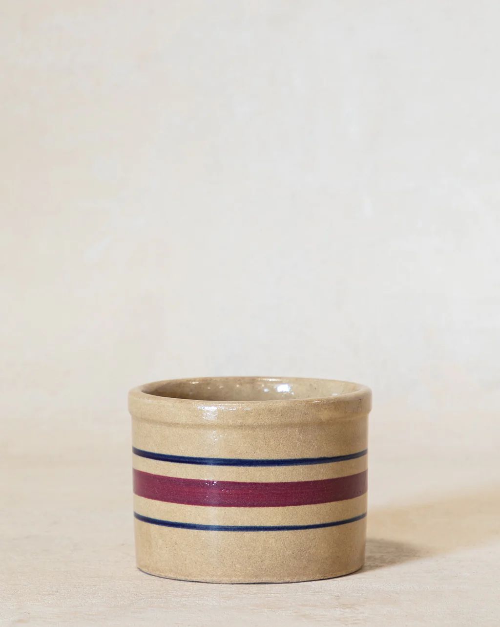 Vintage Crock with Stripes | McGee & Co.