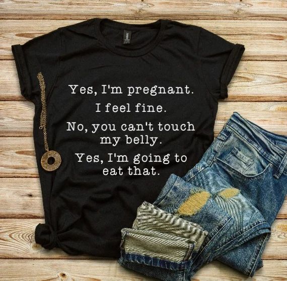 Funny pregnancy shirt// humor tshirt // funny shirt // momlife | Etsy (US)