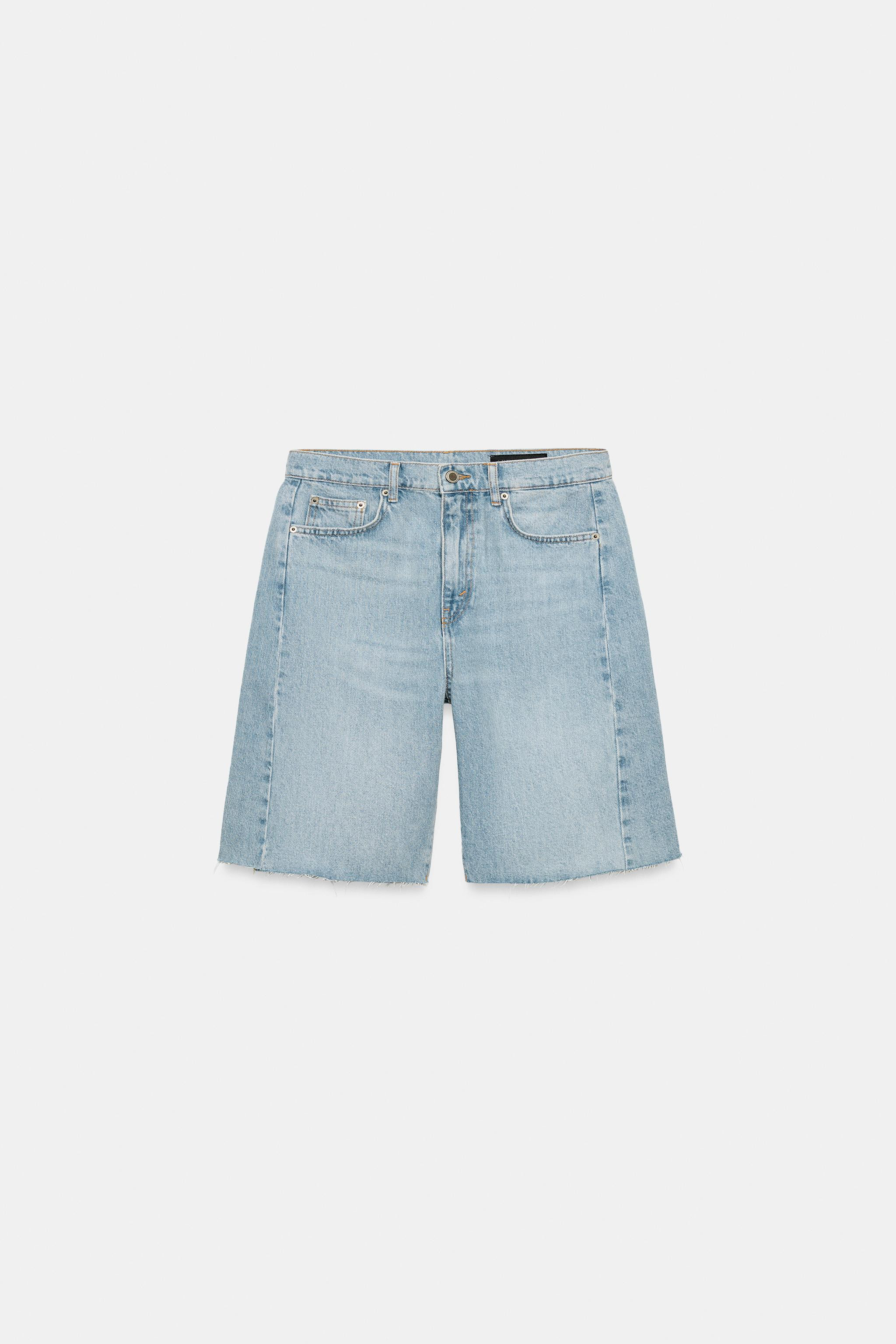 MID-WAIST - REGULAR FIT - RELAXED LEG ZARA WOMAN COLLECTIONBermuda shorts with a main fabric made... | Zara UK