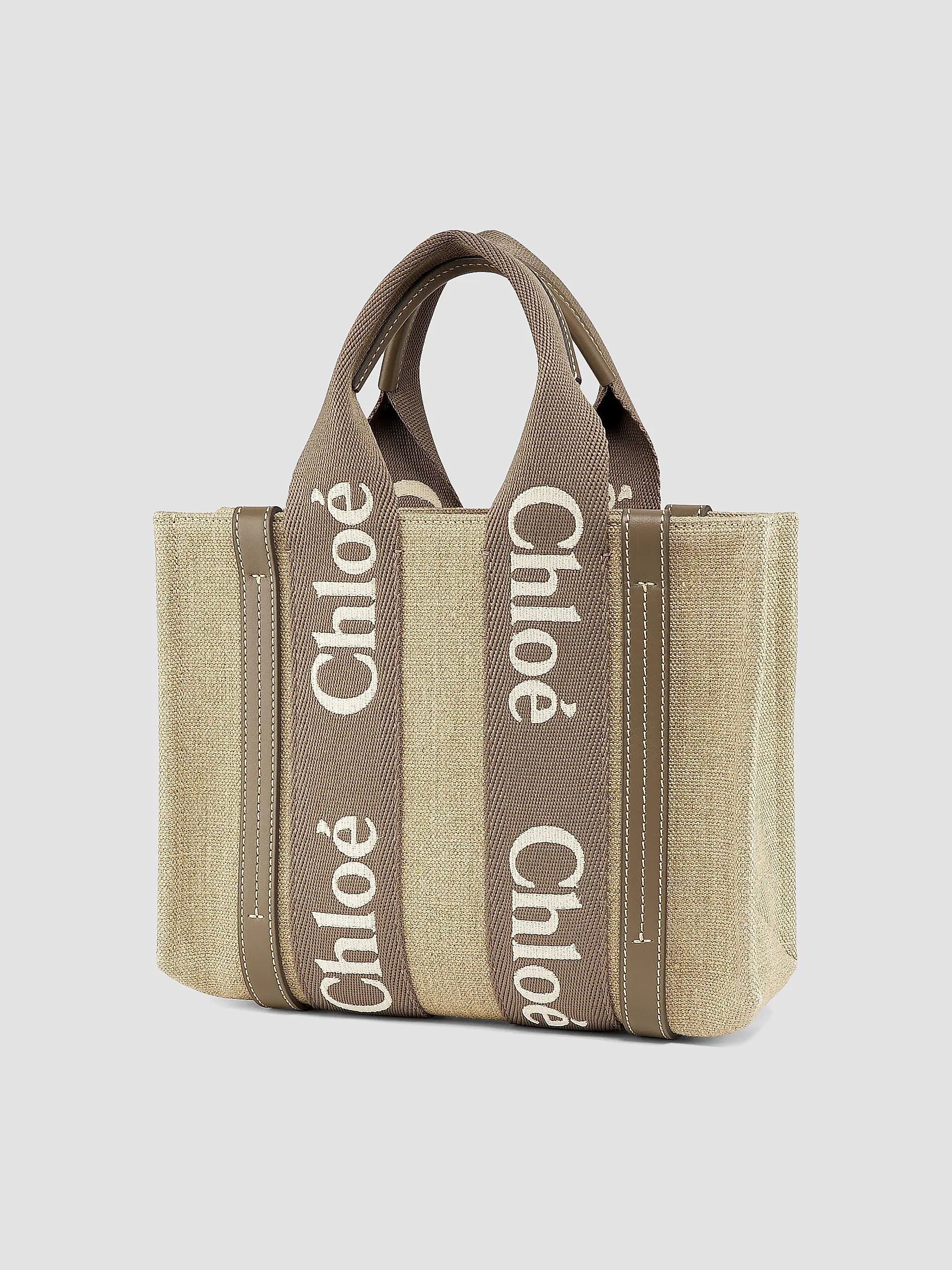 Woody Logo-Strap Linen Tote Bag | Saks Fifth Avenue