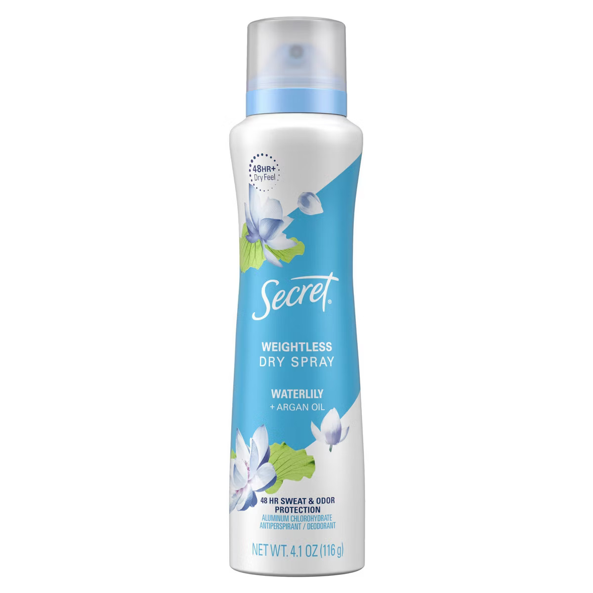Secret Dry Spray Antiperspirant Deodorant - Waterlily and Argan Oil - 4.1oz | Target
