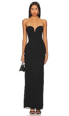Katie May Ursula Gown in Black from Revolve.com | Revolve Clothing (Global)