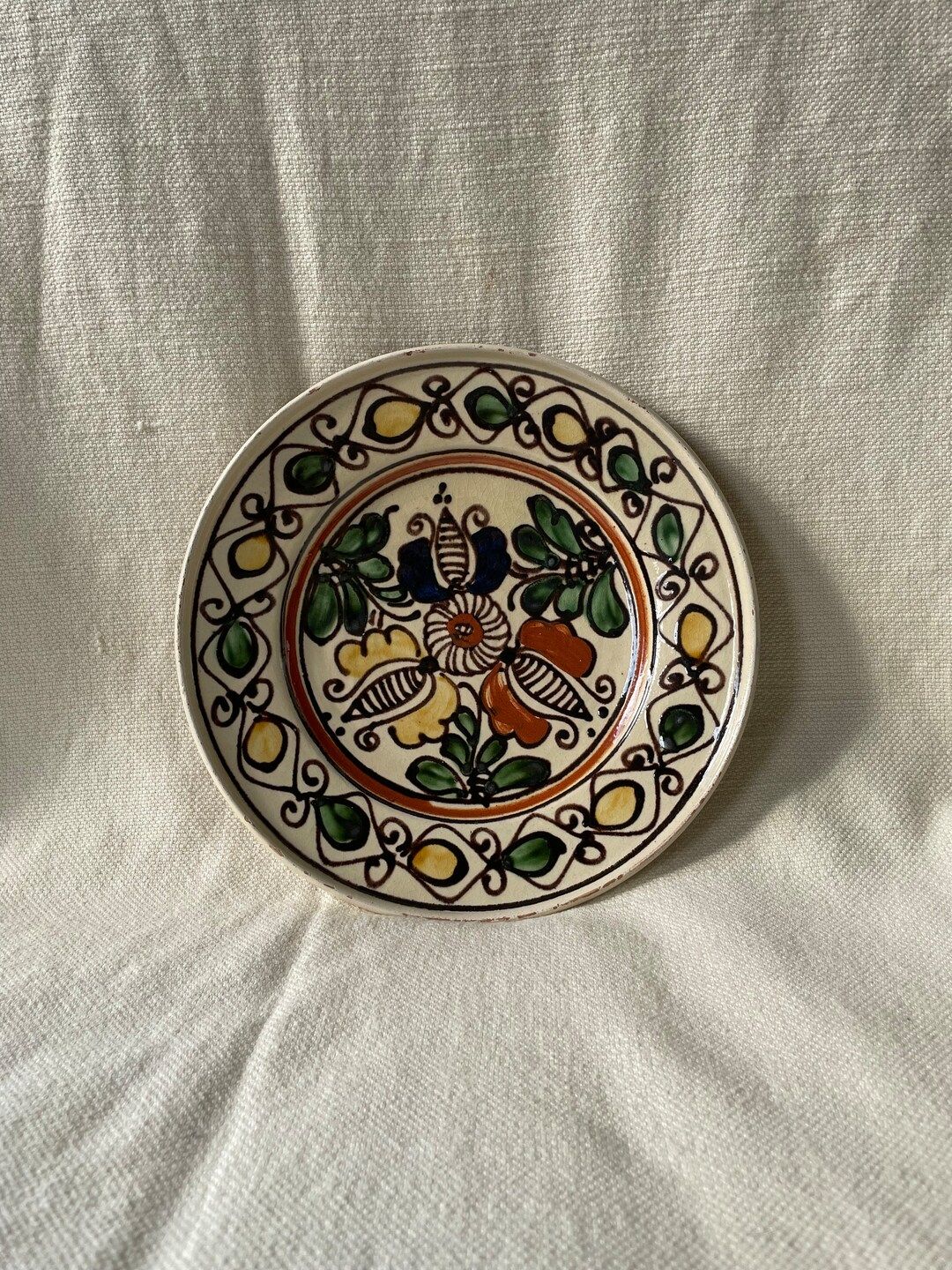 Hungarian Folk Plate Antique Clay Plate Vintage Ceramic - Etsy Peru | Etsy ROW