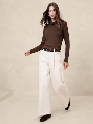 Soft Luxe Turtleneck Top | Banana Republic Factory
