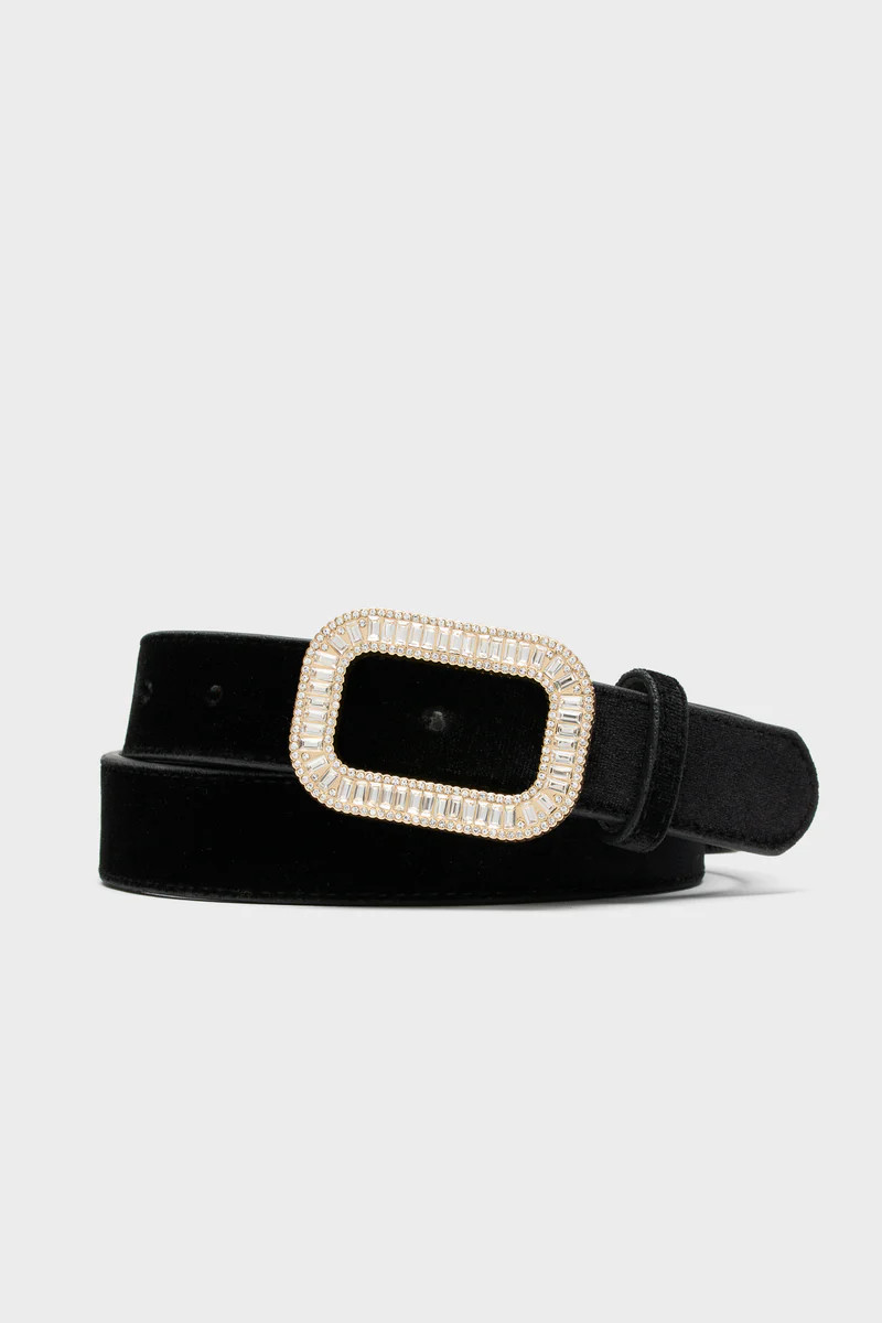 Black Velvet Waist Belt | Tuckernuck (US)