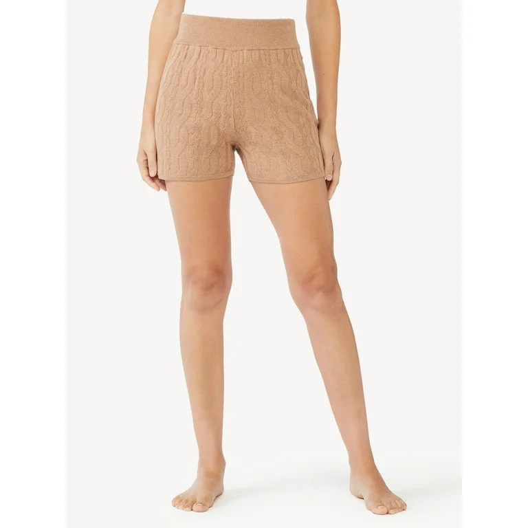 Sofia Intimates by Sofia Vergara Women's Cable Knit Lounge Short | Walmart (US)