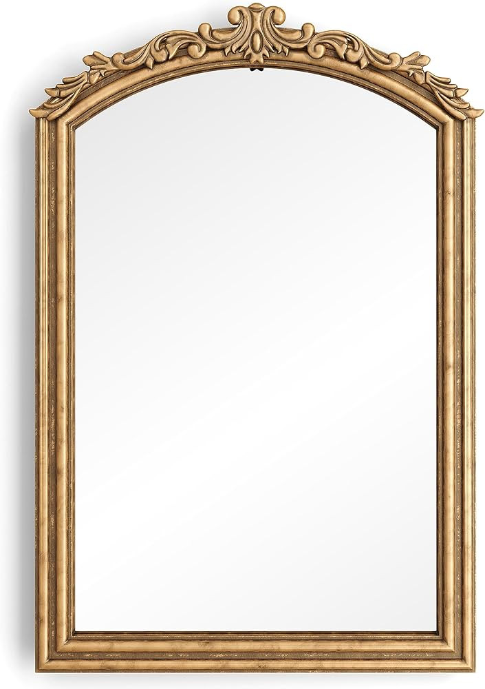 Barnyard Designs 24" x 36" Vintage Gold Mirror - Ornate Antique Victorian Metal Mirror - French B... | Amazon (US)