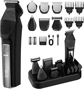 Yineel HC600 Beard Trimmer for Men, All-in-One Cordless Grooming Kit, Waterproof Electric Razor &... | Amazon (US)
