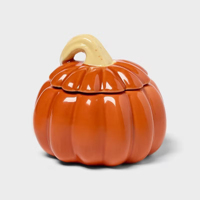 Pumpkin Figural Ceramic Strawberry Pumpkin Jar Candle - Room Essentials™ | Target