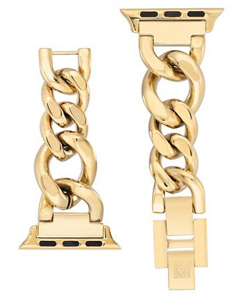 38/40/41mm Apple Watch Chain Bracelet in Gold Stainless Steel With Gold Adaptors | Macys (US)