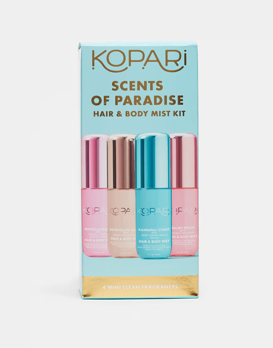 Kopari Scents of Paradise Hair & Body Mist Kit (4 x 30ml) - 30% saving-No colour | ASOS (Global)