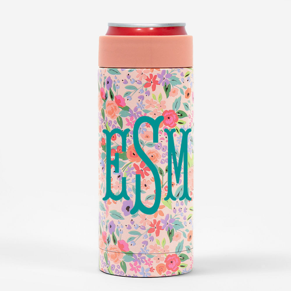 Monogrammed Slim Can Koolie | Marleylilly