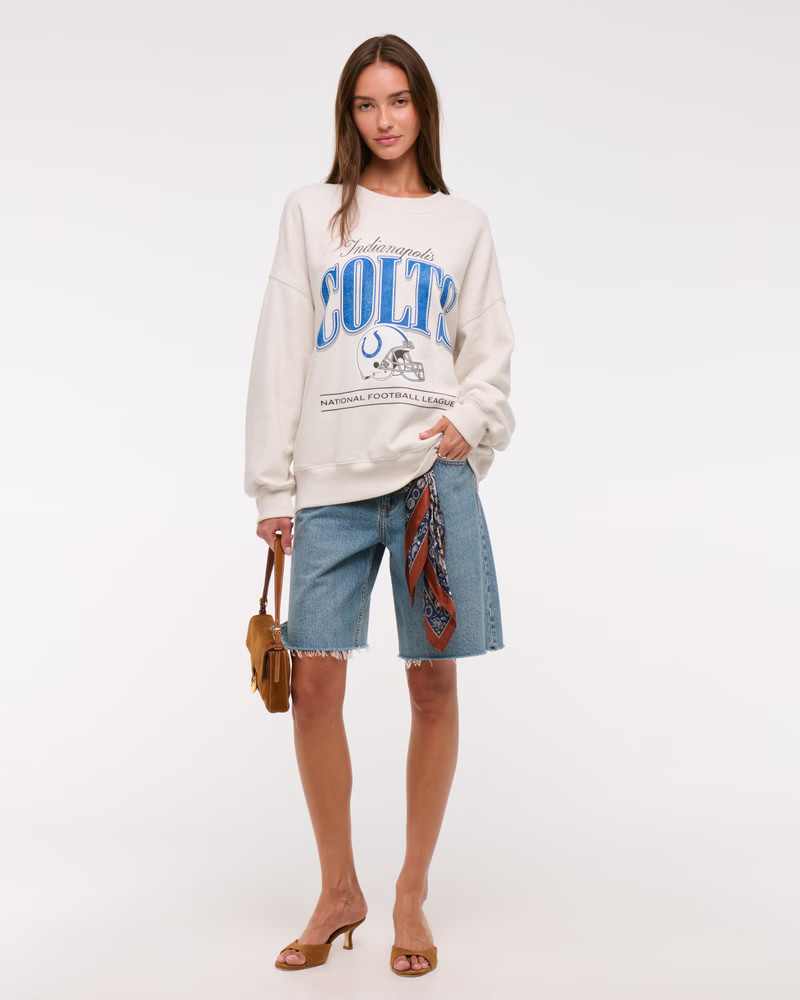 NFL Indianapolis Colts Vintage Sunday Crew | NFL Indianapolis Colts | Abercrombie.com | Abercrombie & Fitch (US)