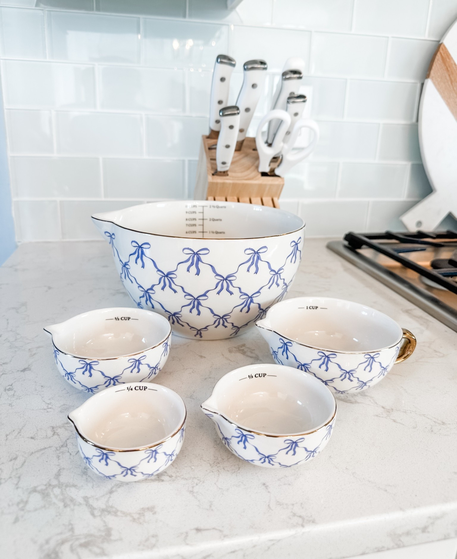 How cute is this blue and white bow mixing bowl set? And it’s under $25!

coastal kitchen, blue and white kitchen, coastal decor, coastal home decor, coastal decorating, coastal interiors, coastal house decor, beach style, neutral home decor, modern traditional, traditional home decor,  hamptons style, Nantucket style, New England style, classic coastal, timeless, blue & white home decor, coastal grandmillennial, coastal grandmother, Nancy Meyers style

#LTKHome