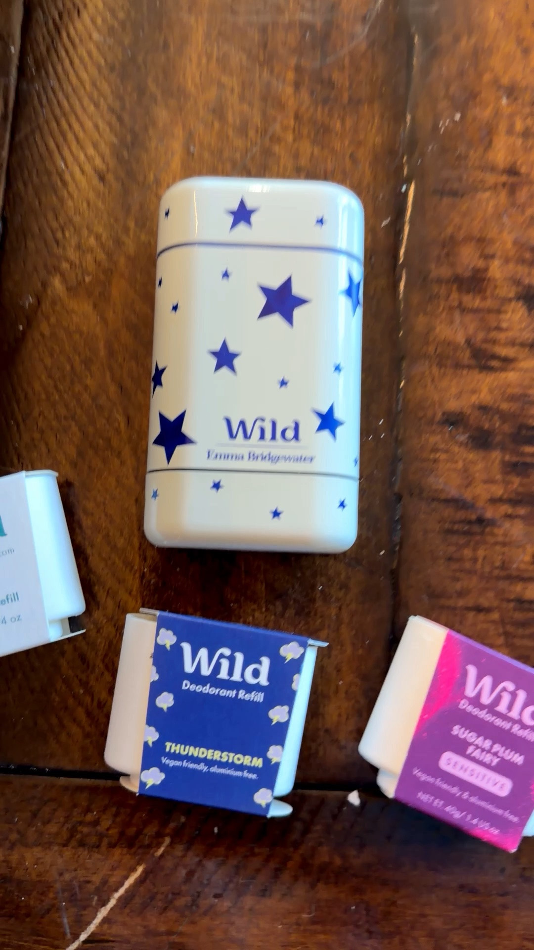Refillable deodorant all natural and the cases are customizable too! Makes for the perfect gift!